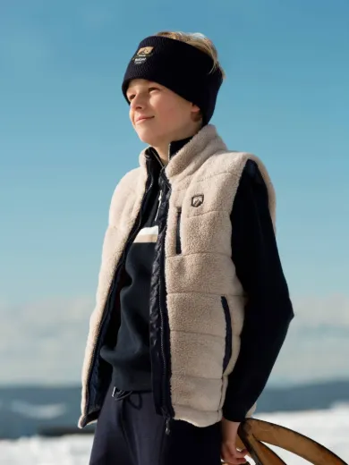 Bilde av WoolLand WL - Nusfjord vest kids Beige